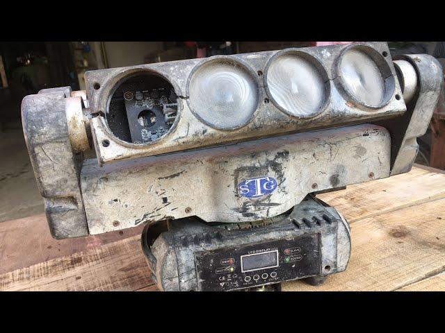 Restoration the Old Broken 8 Ball Moving Spider LED - Restore Broken Old Led Stage Lights