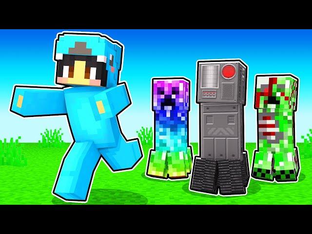 Minecraft MORE CREEPERS (ICE, FIRE, & MORE) - Mod Showcase