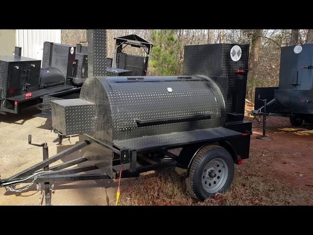 T Rex bbq smoker grill trailer with rotisserie Do Not Buy a Food Truck