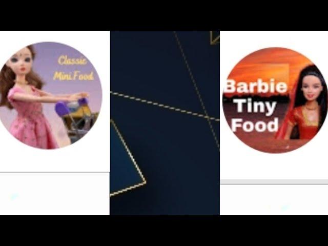 Classic Mini Food vs Barbie Tiny Food || short Comparison || #shorts