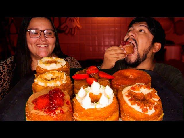 DONUT O CROISSANT?!  | King Kronuts | MUKBANG EN ESPAÑOL