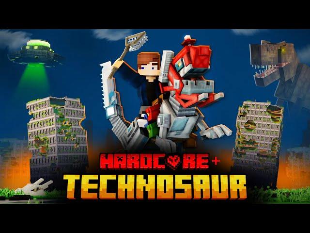 I SURVIVED 10 ERAS ON THE TECHNOSAUR IN MINECRAFT!