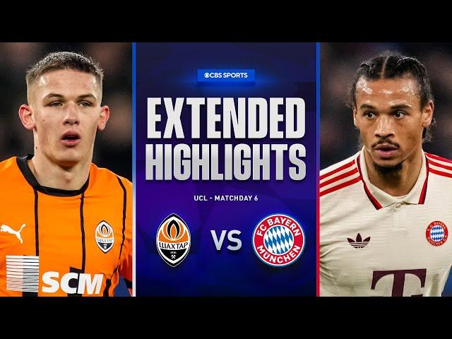 Shakhtar Donetsk vs. Bayern: Extended Highlights | UCL League Phase MD 6 | CBS Sports Golazo