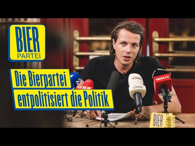 Das erste Forderungspaket der Bierpartei - Pressekonferenz (11.07.2024)