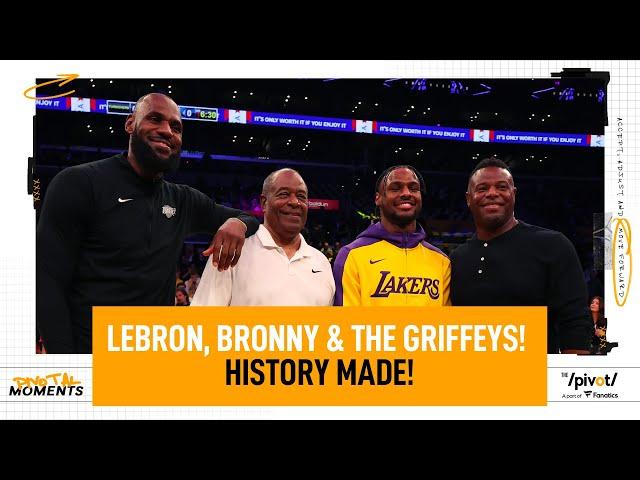 Lebron & Bronny make history, The Griffey’s court side, historical night for sports and family