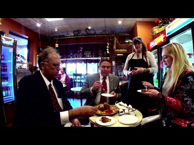 Springfield Mayor Domenic Sarno visits Frigo's Foods on National Meatball Day