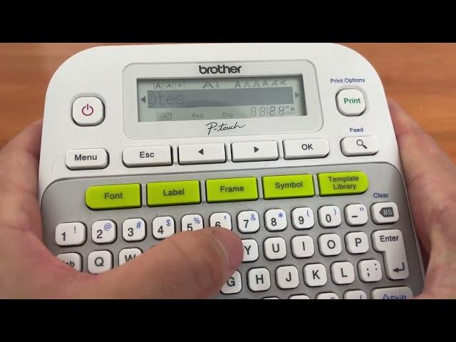 How To Print On 2 Lines With A Brother P-touch Label Maker