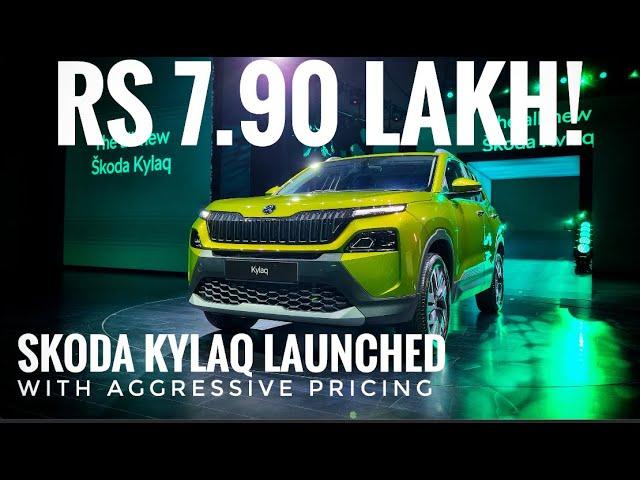 Skoda Kylaq SUV launched to take on Brezza, Nexon | First Look | Price, features, engine, bookings