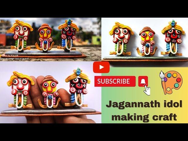 Lord Jagannath idol making craft। How to create Jagannath idol l Jai Jagannath ️। Bongo Shilpo।।