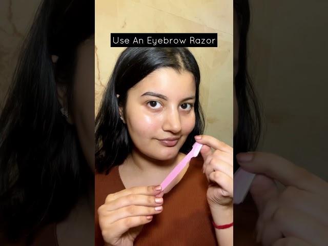 I Shave My Eyebrows In 5 Minutes | No Pain, No Burns, No Redness