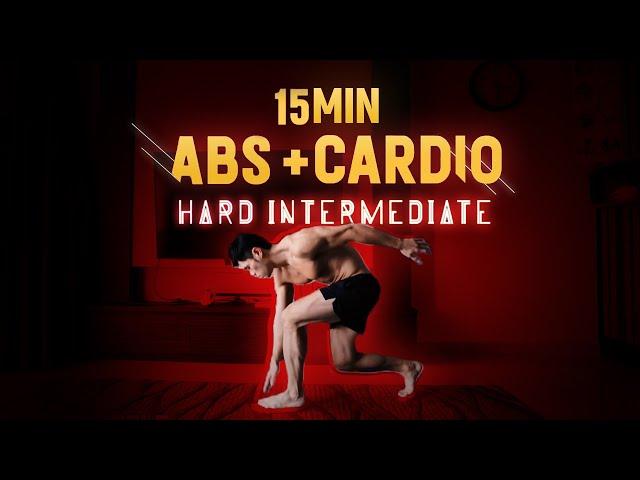 15 Minute Intensive Abs & Cardio (Follow along)