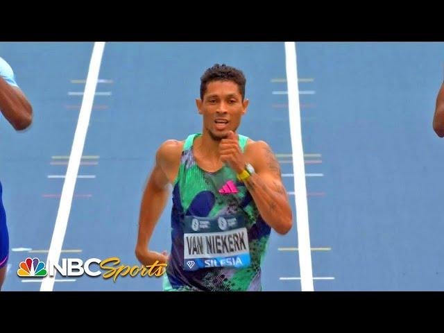 Wayde van Niekerk sets meet record in men's 400m at Diamond League Silesia | NBC Sports