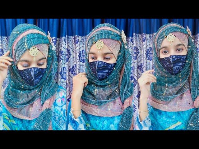 A hijab tutorial with 2 hijabs || gorgeous hijab style || Farzana Bithee 