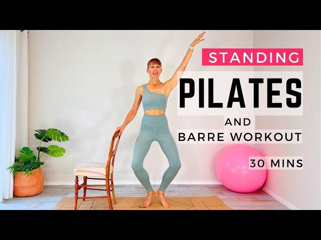 Standing Pilates and Barre Workout | 30 Minute Full Body Workout | Mixed Ability Cardio, No Jumping