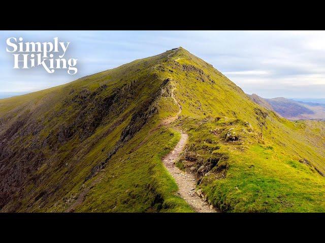 SNOWDON: A Solo Virtual Hike Of The BEST RIDGELINE route | Hiking In Wales