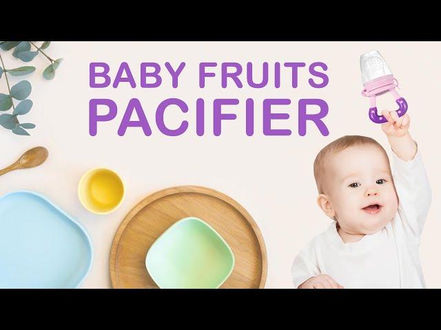 Baby Fruits Pacifier Food Feeder Baby Bite Fruits Vegetable Food Supplement Silicone - Miniverse