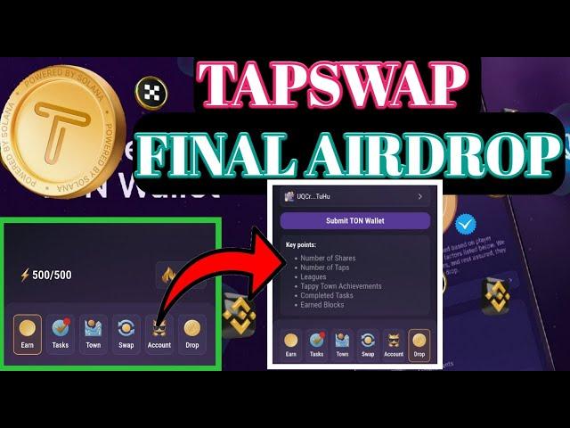 Tapswap Airdrop । TapSwap Wallet Connect । Tapswap Airdrop Task। Tapswap Airdrop Update।