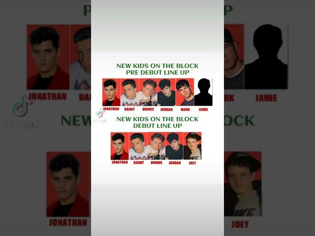 NKOTB Pre debut Line Up #newkidsontheblock