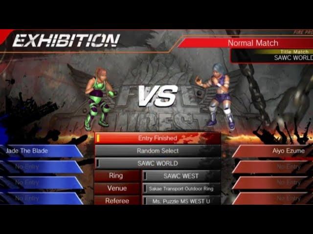 SAWC WEST EP21: SAWC WORLD TITLE MATCH: Jade The Blade vs. Aiyo Ezume Singles M2