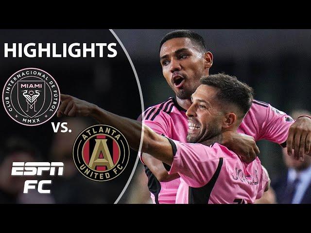 Suarez & Alba score  Inter Miami vs. Atlanta United | MLS Cup Playoff Highlights | ESPN FC