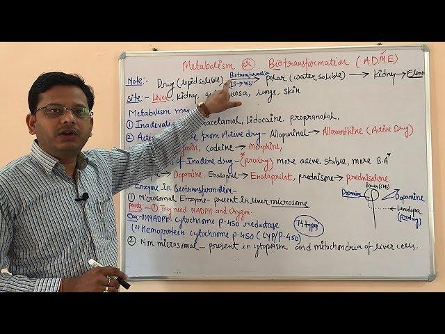 Metabolism of Drug (Part 01) | Introduction to Drug Metabolism | Metabolism | ADME | Pharmacokinetic