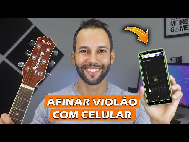 COMO AFINAR VIOLÃO COM APLICATIVO PELO CELULAR