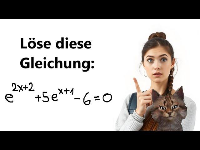 Wie kann man eine Exponentialgleichung über Substitution lösen erklärt