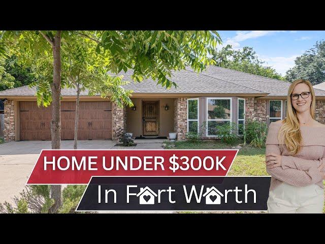 Fort Worth Property Tour for this move-in ready home under $300,000 with amazing updates and no HOA!