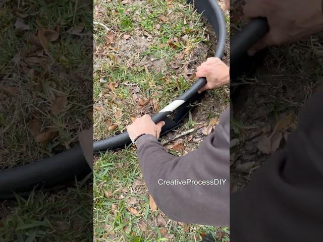 How to connect 2 ends of Plastic Landscape Edging #shorts