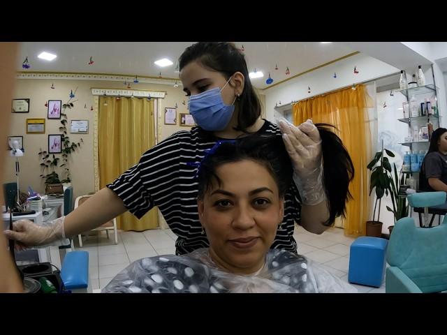 Vlog 4 Gunel went to the beauty salon, Samir composed music and made a clip