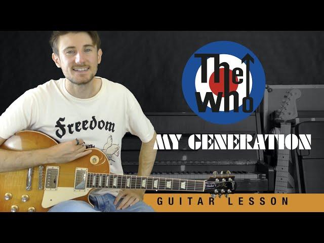 My Generation The Who Guitar Tutorial + Cover