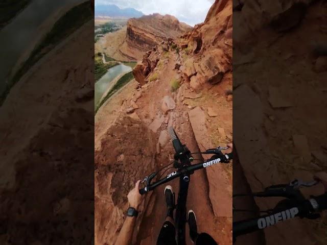 GoPro | Biking on a Cliff Edge in Moab  Remy Metailler #Shorts #MTB