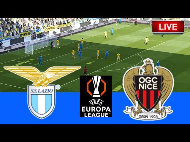 Lazio vs Nice | EUROPA LEAGUE 2024 | Football Live Match Today