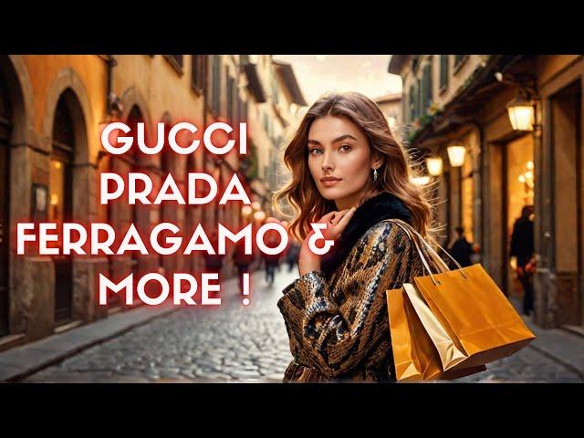 Festive Nights in Florence: Gucci, Prada & Brunello Cucinelli Light Up Luxury Shopping