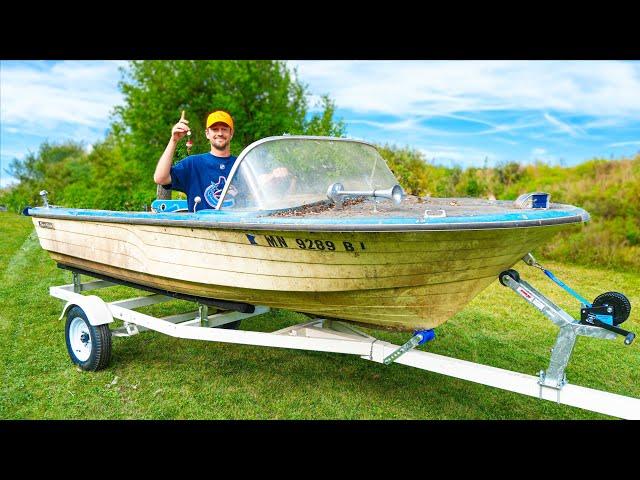 Recovering The ABANDONED Boat I Found Under My House || Boat Restoration