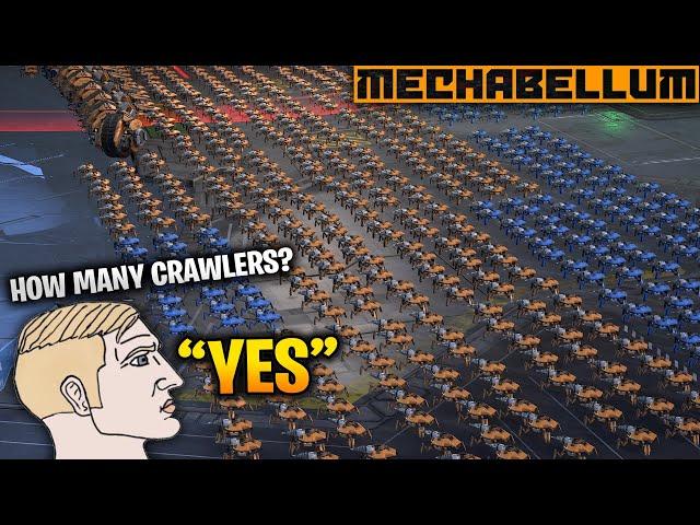 Crawler Spam Eats EVERYTHING in FFA - "THEY'RE LIKE WATER!" - Mechabellum Swarm Strategy