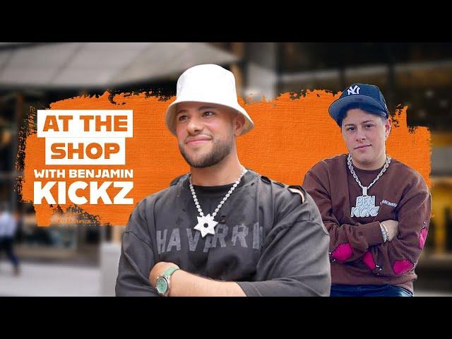 BENJAMIN KICKZ SHOPS WITH MOSES THE JEWELER!