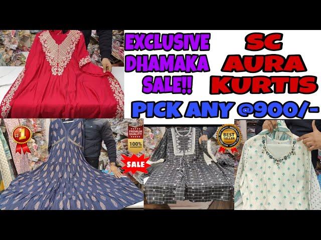 Sc Aura Kurtis | Pick any @ Rs 900 | Dhamaka Sale Offer | Biggest Manufacturer of India