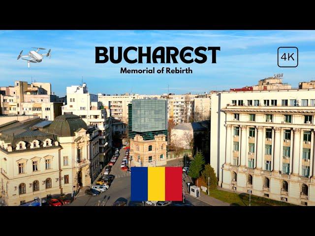 4K Bucharest Romania | Architectural Gems | Statue of Carol 1 | Calea Victoria