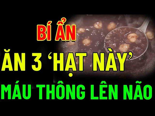 BỚT ăn BÚN PHỞ, ĂN 3 HẠT Này MÁU THÔNG LÊN NÃO, Cứu TRIỆU NGƯỜI, HỒI SINH GAN THẬN, NGỦ RẤT NGON