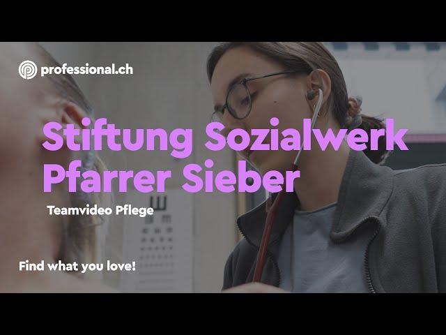 Menschlich begleiten, interdisziplinär wirken – Stiftung Sozialwerk Pfarrer Sieber | professional.ch