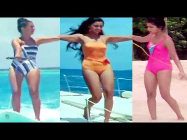 Poonam Dhillon's Hot Swimsuit Scenes Rare Video | 80's Bollywood Actress