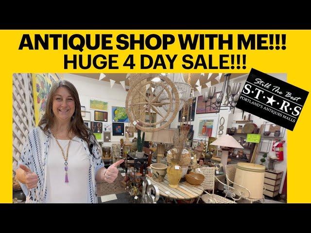 Antique Shop a Huge 4 Day Sale with Me! Shop the Best Antique Mall in Portland Oregon!!!