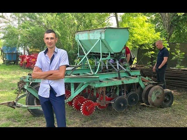 Самодельная дисковая no-till сеялка.