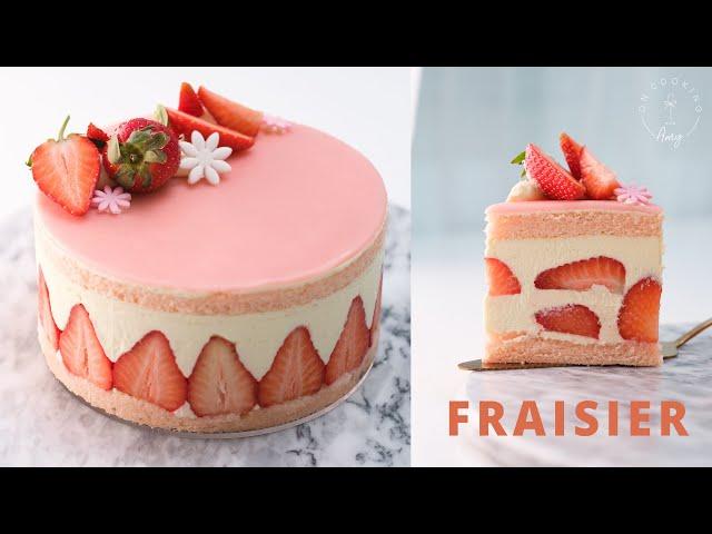 仙女界最強蛋糕非她莫屬!! 法式草莓蛋糕 Fraisier recipe ASMR