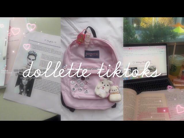  romanticizing school like an it girl  (dollette/girly/pink tiktok compilation)