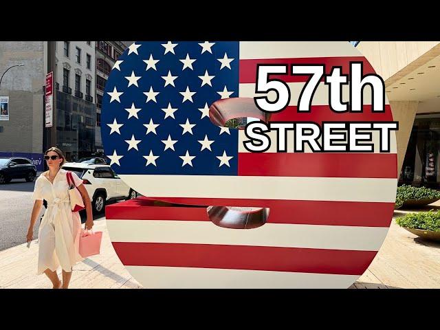 NEW YORK CITY Walking Tour [4K] - 57th STREET