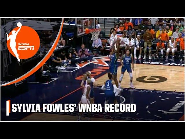 Sylvia Fowles becomes the first WNBA player with 4K rebounds 