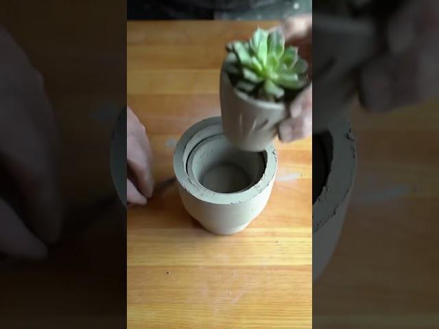 DIY Mini Concrete Planter in Under 60 Seconds!
