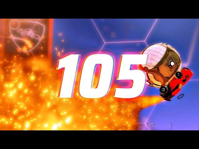 ROCKET LEAGUE INSANITY 105 !  (BEST GOALS, BEST ROCKET LEAGUE FREESTYLES !??)